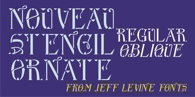 Nouveau Stencil Ornate JNL