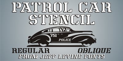 Patrol Car Stencil JNL