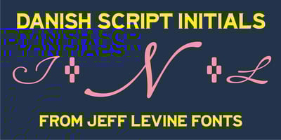 Danish Script Initials JNL