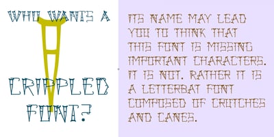 Crippled Font