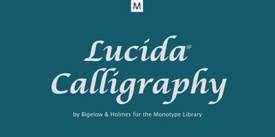 Lucida Calligraphy