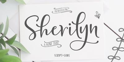 Sherilyn Script Font Duo