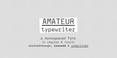 Amateur Typewriter