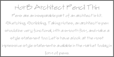 NorB ARCHITECT PENCIL