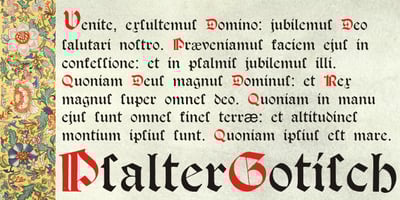 Psalter Gotisch