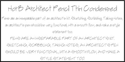 NorB Architect Pencil Condensed