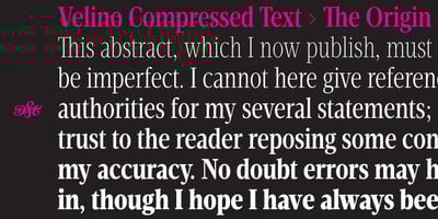Velino Compressed Text