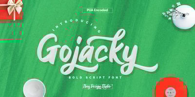 Gojacky Bold Script Font