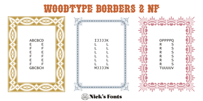Woodtype Borders 2 NF