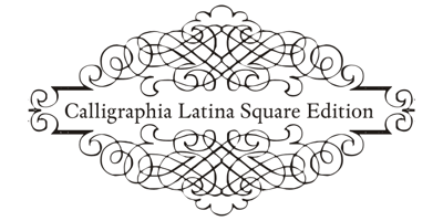 CalligraphiaLatinaSquareEdition
