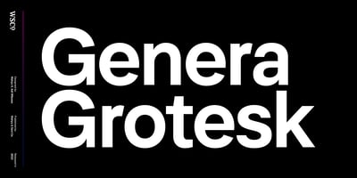 Genera Grotesk