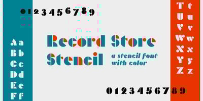 Record Store Stencil