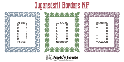 Jugendstil Borders NF