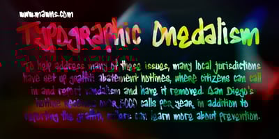 Typographic Onedalism