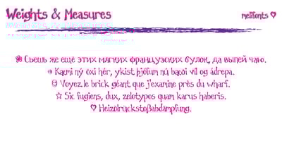 Weights And Measures