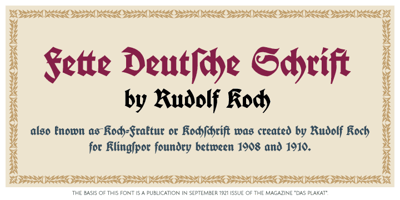 Fette Deutsche Schrift