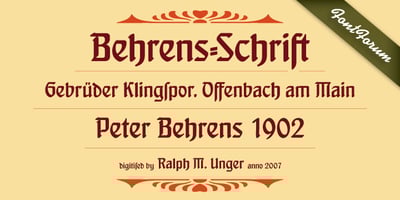 Behrens Schrift