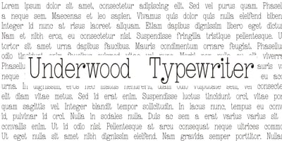 Underwood Typewriter