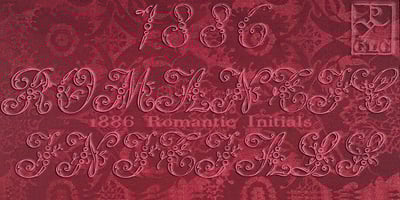1886 Romantic Initials