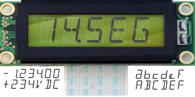 An Electronic Display LED LCD  LED14 Seg 1