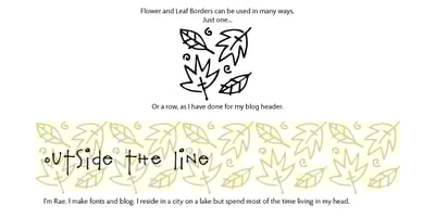Flower And Leaf Borders