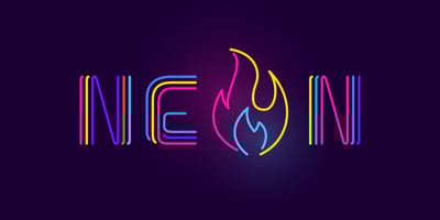 Three Neon Lines