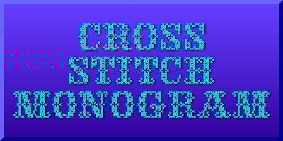 Cross Stitch Monogram