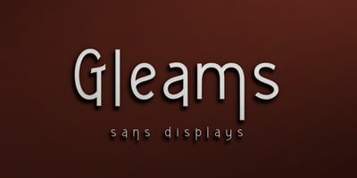 Gleams Sans Display