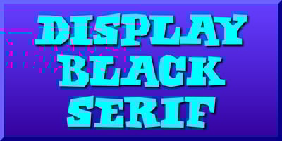 Display Black Serif