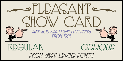 Pleasant Show Card JNL