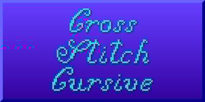 Cross Stitch Cursive