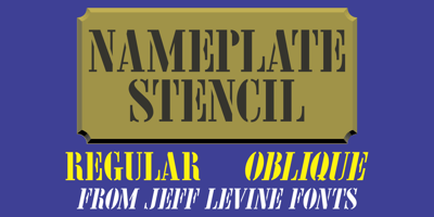 Nameplate Stencil JNL