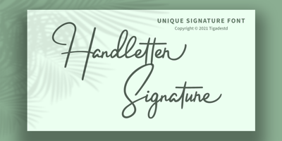 Handletter Signature