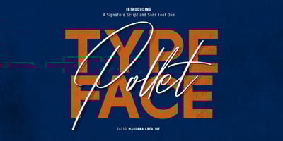 Pollet Signature Script Sans Font
