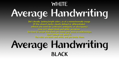 Average Handwriting