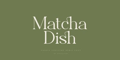 Matcha Dish