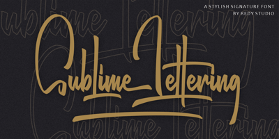 Sublime Lettering