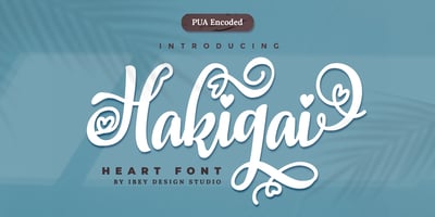 Hakigai Heart Font