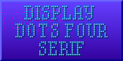 Display Dots Four Serif