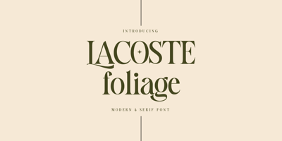 Lacoste Foliage