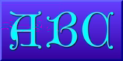 Gothic Initials Three