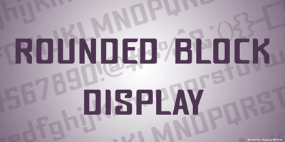 Rounded Block Display