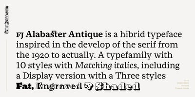 Alabaster Antique FJ