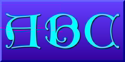 Gothic Initials Nine