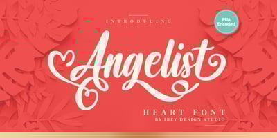 Angelist Heart Font