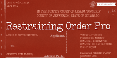 Restraining Order Pro AOE