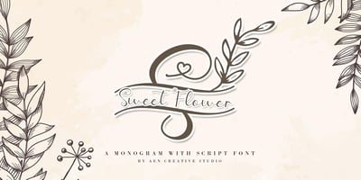 Sweet Flower Monogram