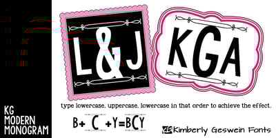 KG Modern Monogram