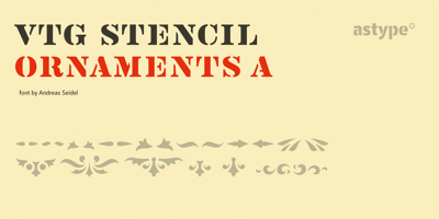 Vtg Stencil Ornaments A
