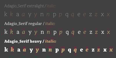 Adagio Serif